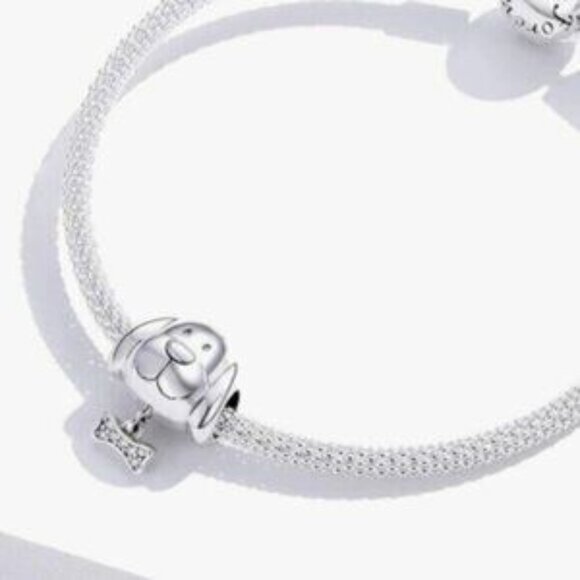 Pandora Dog Charm 925 Sterling Silver Charm Compatible with Pandora NEW - Picture 4 of 4